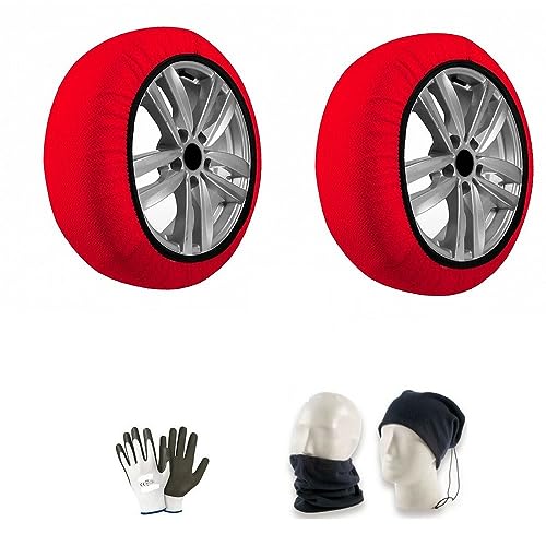 Chaussettes À Neige Pour Pneu 215/40R18 Jante Roue 18 (17142) Taglia M Paire DE Chaussettes À Neige Pour Voitures HOMOLOGUÉES ADAPTES Chaussettes À Neige Pour PNEUS Sur Glace
