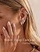 Jstyle Small Silver Hoop Earrings for Women Hypoallergenic 925 Sterling Silver Earrings for Sensitive Ears Non Tarnish Trendy Huggie Hoops Cartilage Earring Stacks Set for Multiple Piercing Jewelry C