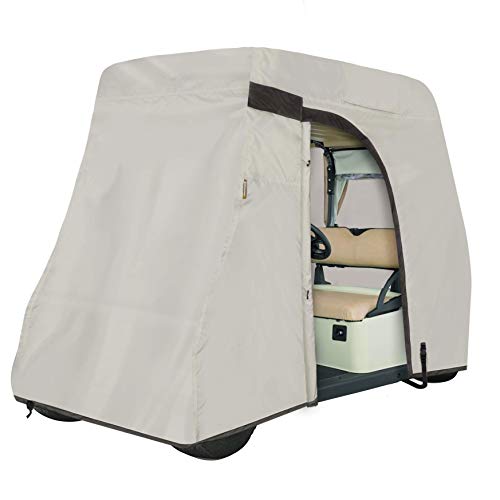 Hicaptain 2/4 Passengers Waterproof Golf Cart Cover With Drive Side Opening Fits Ez Go Club Car Yamaha Golf Cart(4 Seats) #TOP8