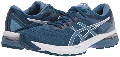 ASICS Women's GT-2000 9 Running Shoes, 8.5, MAKO Blue/Grey Floss
