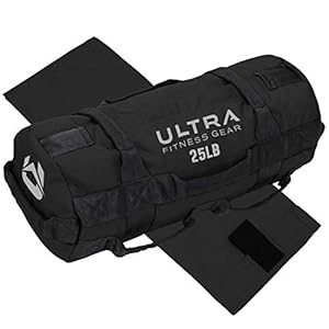 Ultra Fitness Workout Exercise Sandbags – Heavy Duty Sand-Bag, Functional Strength Training, Dynamic Load Exercises, WODs, General Fitness and Military Conditioning