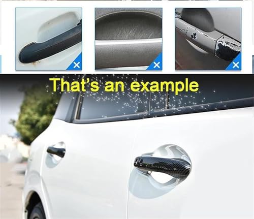 Pegatinas estilo fibra carbono para manija de Nissan Note E12 de alta gama 5