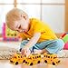 LSLYHTC 6Pcs School Bus Toys Bulk, Plastic Mini School Bus for Toddlers, Small Yellow Buses Toy Party Favors for Birthday Party Supplies and Presents