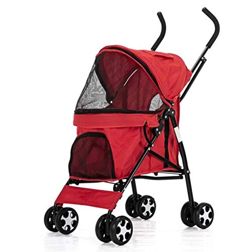 Doppelhunde Kinderwagen im Freien Haustier Cart Hundekatze Cat Cattrier Haustier Kinderwagen Blau Oxford Stoff Stahl Rohr Highintensity 4Wäser Einkey Klappstierstierstier Kinderwagen 65 2d1o2q Cover