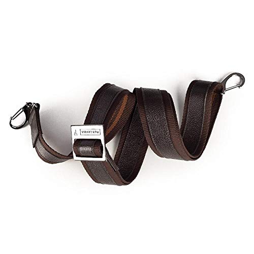 Pasta masculina executiva em couro Roger - Café