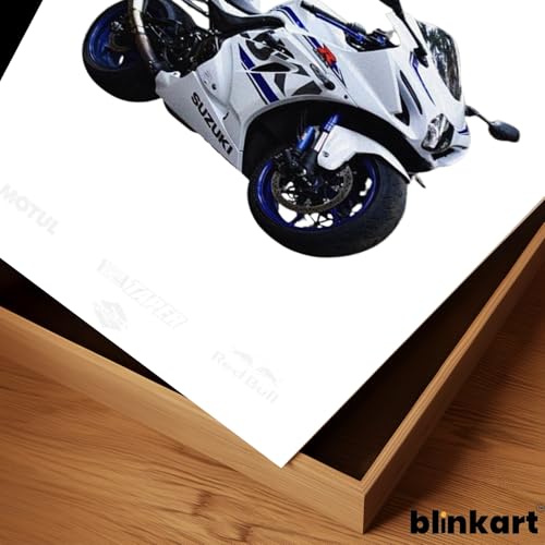 Image of BLINKART Suzuki GSX-RCar Posters Sticker Gift Items for Boys Room Wall Decor || Comes with Double-Sided Tape|| Decoration Bedroom Living Room Office Studio Decor | 12x18 In (A3) - CAR-283