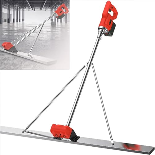 Electric Concrete Scraper, Cordless Trowel & Leveler with 9 Speed Adjustment and Battery Indicator, Ideal for Concrete Finishing and Surface Preparation
