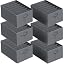 Grey-set of 6 44 X 30 X 20 Cm