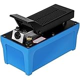  Bomba hidráulica del pedal con 10,000 PSI, Desmontadora de Neumáticos 10,000 PSI, Bomba Hidráulica de Aire, Capuchones Bomba de Aire Hidráulica de Pie, Cambio Ruedas Vehículo, Color Azul