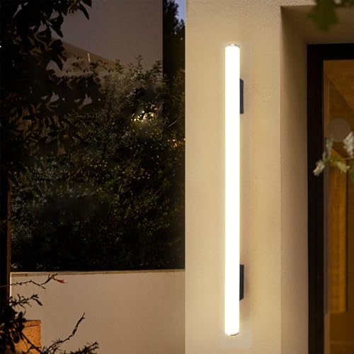 Applique murale LED extérieur étanche IP65 design moderne blanc 100cm