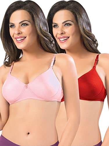 Image of SONARI Women's Non-Padded T-Shirt Bra | Wire-Free, Medium Coverage, Comfortable Polyester-Cotton Blend Fabric | Adjustable Straps, Ideal for Sports Catwalk