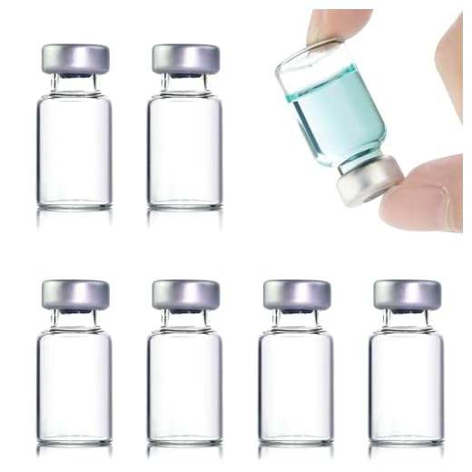 Pacote com 10 frascos de amostra selados de 2 ml, frascos de vidro transparente com porta de injeção autorreparável (10, 2 ml)