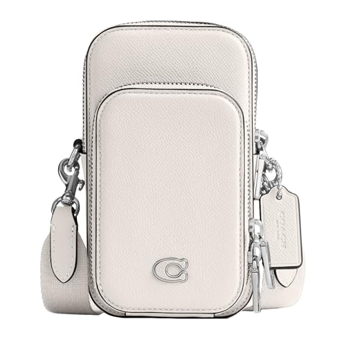 Coach Bolsa transversal para celular, giz, Giz de Lou