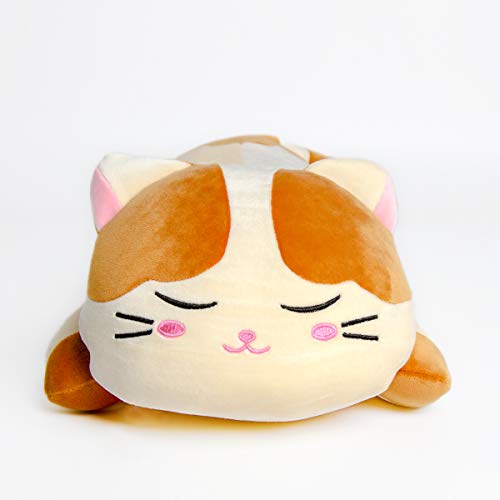 23.5 inches Very Soft Stuffed Animals Kitten Kitty Plush Cat Toys Pillows Office Sleeping (Brown, 23.5")