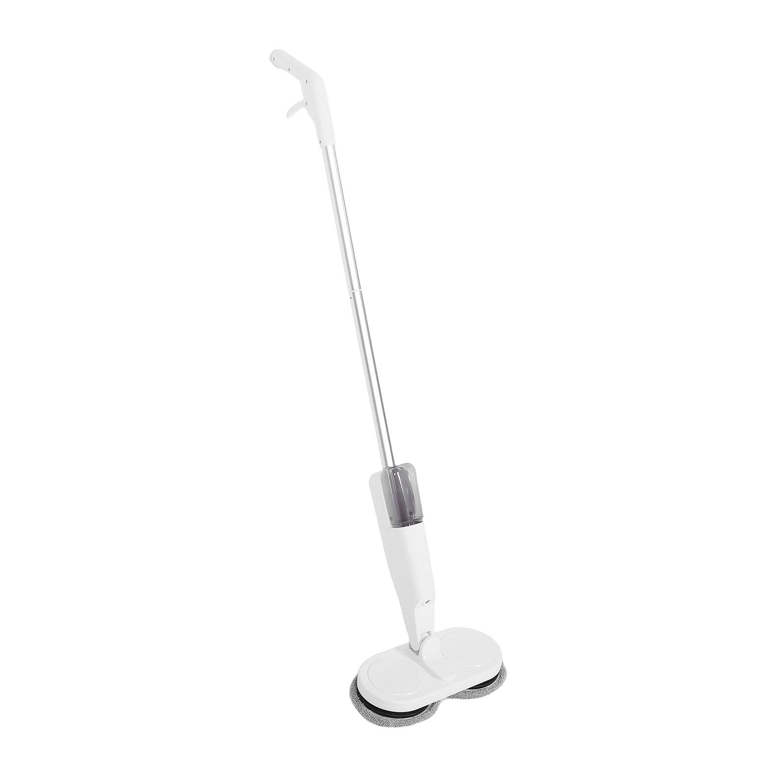 Mopa eléctrica inalámbrica potente con depósito de agua grande para limpieza en seco y húmedo, color blanco