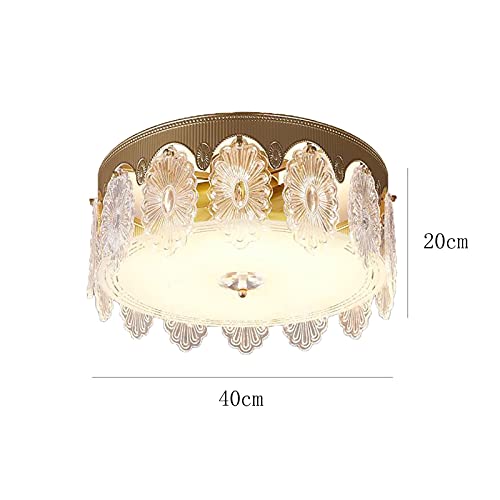 Plafonnier E27 Rond 40cm Solution Éclairage Chaleureux pour Salon Sombre - 2