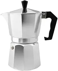 Cafeteira italiana Moka, alumínio ou aço inoxidável, 300 ml(INOX 3 XÍCARAS)