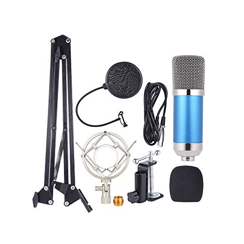 Microphone de studio condensateur pack complet bras suspendu ajustable et support antichoc D - 2