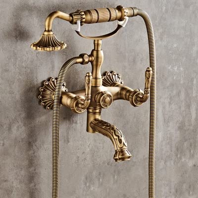 Robinet mitigeur laiton antique pour retrouver le charme des bains d'antan
