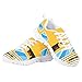 Dolyues Boys Girls Shoes Cartoon School Bus Pattern Kids Tennis Running Athletic School Sneakers Size 5 Little/Big Kid Breathable Outdoor Sport Non-Slip Shoe Fashion Sneakers Footwear, Yellow