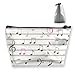 Produktbild Musiknoten Streifenmuster Multifunktionsetui Großer Make-up Organizer Bag Pinselhalter für Frauen Mädchen