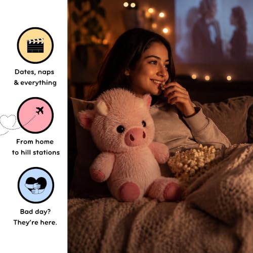 Image of Flufies Plush Soft Toys for New Born Baby and Baby Boy - Soft and Easy Wash Plush - Huggable Plush Toys for Girls and Boys - Soft Toy for Home Decor (Running Plushie - Pink)