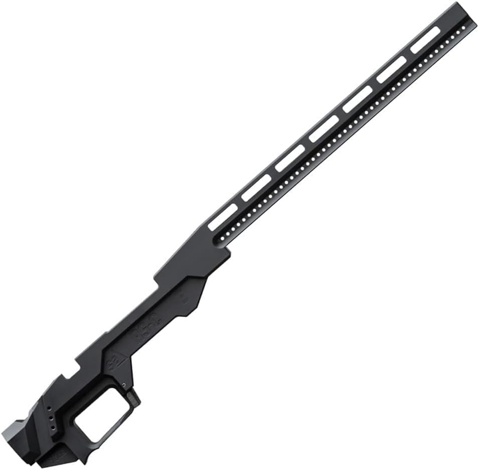 S2Delta RS-C Aluminum Chassis for Remington Model 700 Actions Short Actions 700 SA Chassis Made in USA (Black Short Length)