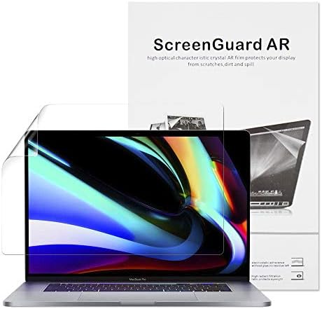 HD Light Transmission Screen Protector Compatible with MacBook Pro 16 Inch 2019 Released Model A2141,High Definition…