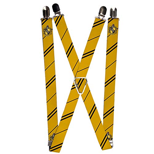 Bretelles Hufflepuff jaune et noir Buckle Down pour vos soirées cosplay