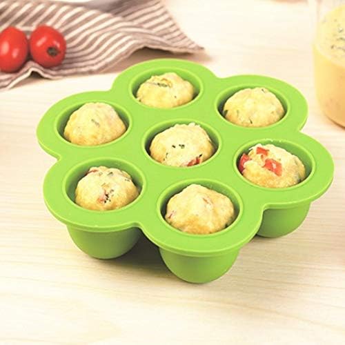 7 Hole Portable Silicone Egg Bites Mold for Instant Pot Reusable Pressure Molds Kitchen Cooker Accessories