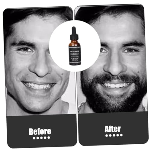 Baluue 5 Peças 1 Líquido Para Crescimento De Barba Óleo Para Cuidados Com A Barba Condicionador De B