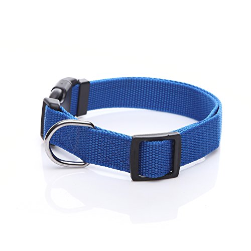 Adjustable Nylon Dog Collar, Durable Pet Collar 1 Inch 3/4 Inch 5/8 Inch Wide, For Large Medium Small Dogs #TOP1