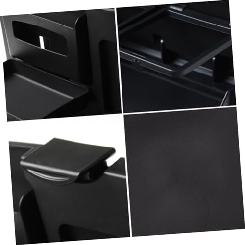 Portavasos plegable multifuncional para auto negro miniatura 2