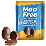 Moo Free Caramel Filled Dairy Free Mini Eggs | Bag of 7 Free-From Milk Chocolate Easter Eggs (84g)