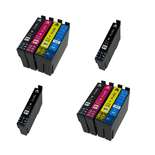 BRAMA CARTUCHOS - Pack de 10 Cartucho compatibles con T0711, T0712, T0713, T0714