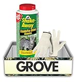 Shake-Away Urine Animal Repellent Granules for Coyote/Fox 28.5 oz Bundle with Work Gloves – Natural Fox and Wolf Urine Granules for Outdoor Animal Control – Gift Set (2 Items)