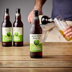 Butcombe Brewery, Ashton Press Cider Bottles, Vegan Friendly, Fresh and Fruity, with a Robust Apple Taste, 8 x 500ml