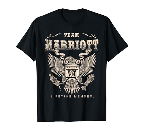 Team MARRIOTT Lifetime Member Last Name T-Shirt