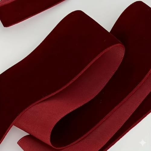 Velvet Ribbon for Valentines Gift Wrapping Christmas Wedding Decorations Holiday & Party Decor (5cm-3yards)