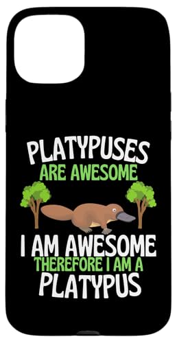 Platypuses Are Awesome 面白くてかわいいカモノ愛好家 スマホケース iPhone 15 Plus 用