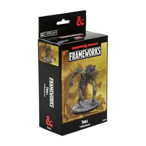 Figura Troll Frameworks D&D sin pintar ni armar miniatura 3