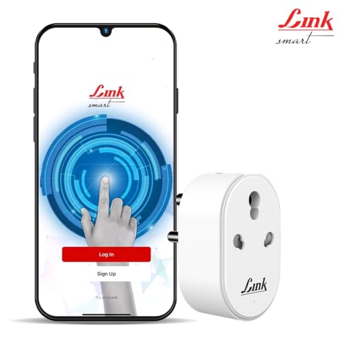 Image of Link NEO+ Wi-fi Smart plug 16A (White) | App Control, Energy Monitoring, Timer & Scheduling | Large Appliances like Geysers, Microwave Ovens, Air Conditioners | Plug & Play Smart Automation