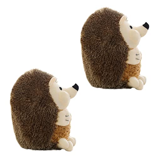 Peluche hérisson lot de 2 animaux en tissu réalistes pour déco chambre