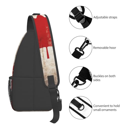 Bolso cruzado diagonal para hombro con bandera de Canadá miniatura 5