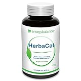 HerbaCal Algae Calcium No. 1 875mg | alta dosis | el mejor aporte | sin aditivos | vegano | con vitaminas y antioxidantes naturales | 120 VegeCaps