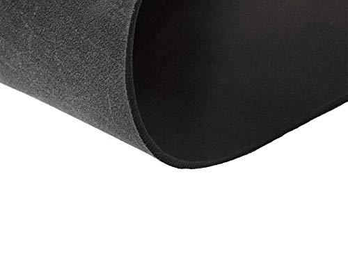 Hund natürlich Lederzuschnitt Rindsleder 3,5mm Fettleder Dickleder Farbe und Größe wählbar (20cm x 10cm, schwarz)