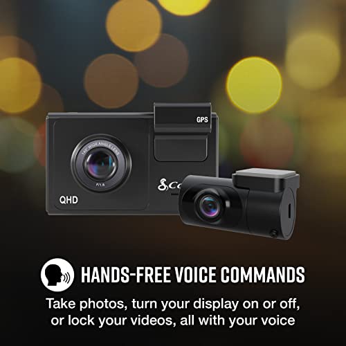 Cobra Smart Dash Cam + Rear Cam (SC 200D) – QHD+ 1600P Resolution, Built-in Wi-Fi & GPS, Voice Commands, Live Police Alerts, Incident Reports, Emergency Mayday, Drive Smarter App, 16GB SD Card Incl. by COBRA - Image 6