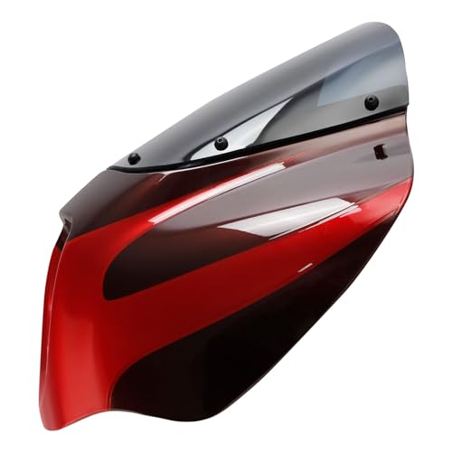 Image of Front Headlight Quarter Fairing Windshield Fit For Harley Softail Low Rider FXLR S FXLRS 2018-2025 Street Bob FXBB FXBBS 2018-2025 Softail Standard FXST 2020-2024 Wicked Red /Twisted Cherry