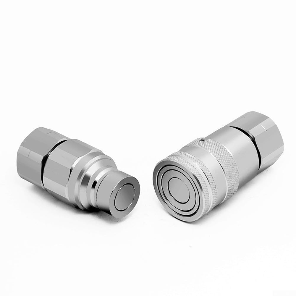 Raccordo Idraulico Faccia Piana 3/8 NPT Ottone Nickelato(C)