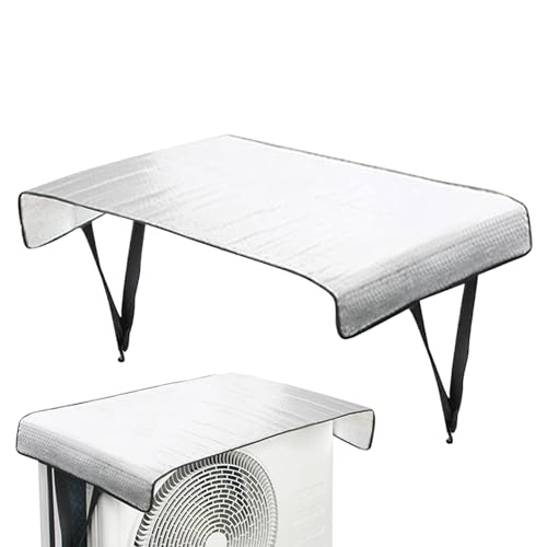 Tisujune Funda Para Unidad De Aire Acondicionado Exterior, Funda Protectora Para Unidades Exteriores, Impermeable Para Compresor Con Protección Solar Que Resguarda En Invierno Para Mantenimiento